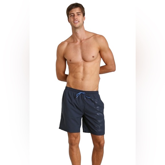 Hugo Boss men’s swim trunks navy blue Small - Picture 1 of 8
